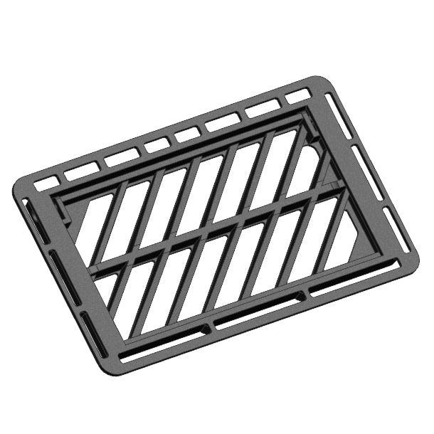 Gully Grating Without Hinge