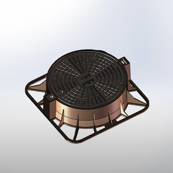  D400 DIA600CO Round Manhole Cover